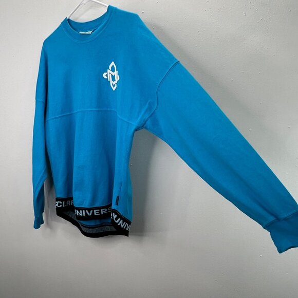 Spirit Jersey Clarke University T Shirt XS Adult Dubuque IA Blue Spellout Loose - Picture 3 of 7